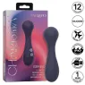 Masseur vibrant flexible CALEXOTICS violet avec 12 fonctions de vibrations, tête nervurée en silicone doux, étanche IPX7.