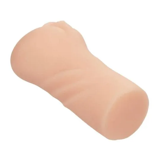 CalExotics male masturbator Pure Skin with intact hymen, internal textured chamber, closed end, flesh color, ultra soft for firs