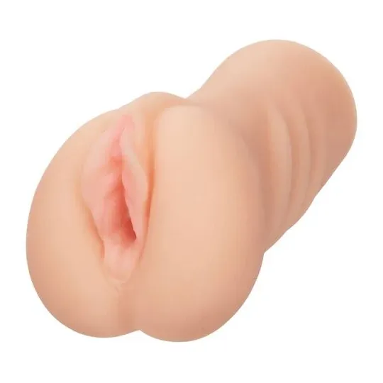 CalExotics male masturbator Pure Skin with intact hymen, internal textured chamber, closed end, flesh color, ultra soft for firs