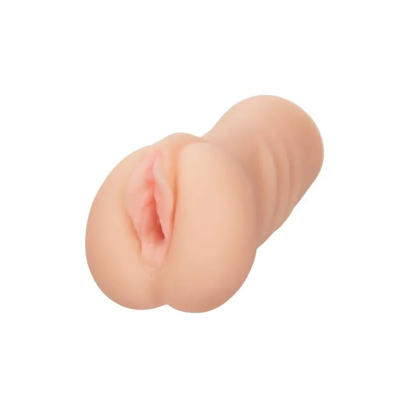 CalExotics male masturbator Pure Skin with intact hymen, internal textured chamber, closed end, flesh color, ultra soft for firs