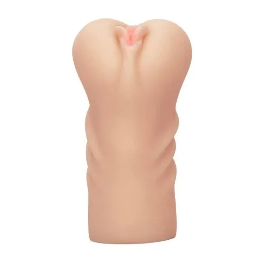 CalExotics male masturbator Pure Skin with intact hymen, internal textured chamber, closed end, flesh color, ultra soft for firs