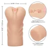 CalExotics male masturbator Pure Skin with intact hymen, internal textured chamber, closed end, flesh color, ultra soft for firs