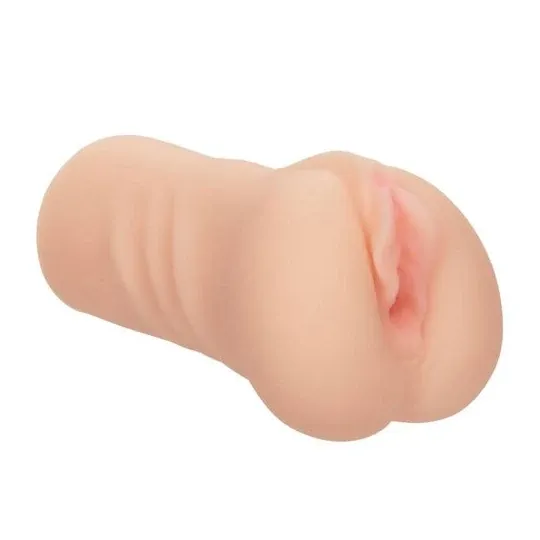 CalExotics male masturbator Pure Skin with intact hymen, internal textured chamber, closed end, flesh color, ultra soft for firs