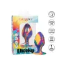 Calexotics plug anal progressif tie-dye multicolore avec base ventouse pour stimulation mains libres