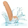 Clous en silicone CalExotics 15 cm couleur peau, godemichet réaliste avec ventouse pour plaisir mains libres