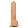 Clous en silicone CalExotics 15 cm couleur peau, godemichet réaliste avec ventouse pour plaisir mains libres