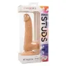 Clous en silicone CalExotics 15 cm couleur peau, godemichet réaliste avec ventouse pour plaisir mains libres