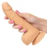 Clous en silicone CalExotics 15 cm couleur peau, godemichet réaliste avec ventouse pour plaisir mains libres