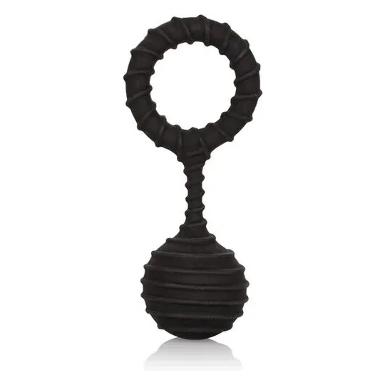 Anneau pénien lesté Calexotics Colt en silicone noir de 110g pour intensifier le plaisir masculin