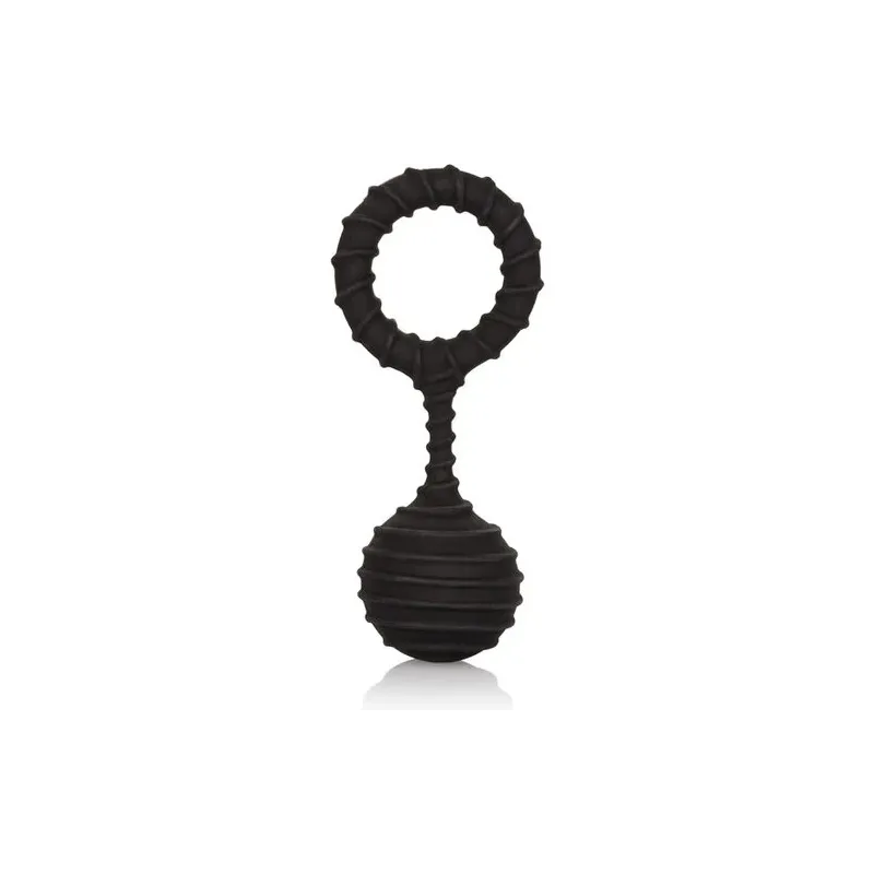 Anneau pénien lesté Calexotics Colt en silicone noir de 110g pour intensifier le plaisir masculin
