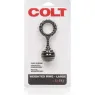 Anneau pénien lesté Calexotics Colt en silicone noir de 110g pour intensifier le plaisir masculin