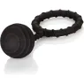 Anneau pénien lesté CALEXOTICS en silicone noir 110g, diamètre 4,5 cm, pour sensations profondes
