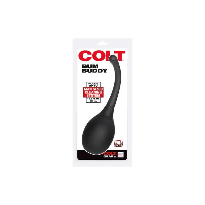 Calexotics Colt Bum Buddy noir, douche anale avec système de pulvérisation pour préparation intime masculine