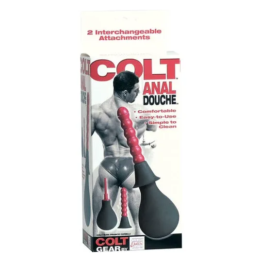 COLT douche anale CALEXOTICS à pulvérisation, deux embouts, 80mm, hygiène intime.