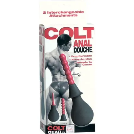 COLT douche anale CALEXOTICS à pulvérisation, deux embouts, 80mm, hygiène intime.