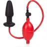 Plug anal extensible CALEXOTICS en latex souple avec pompe intégrée et soupape de sécurité