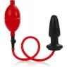 Plug anal extensible CALEXOTICS en latex souple avec pompe intégrée et soupape de sécurité