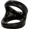 Double stretch TPR cock ring CALEXOTICS Colt Snug Tugger black for firm and prolonged erection