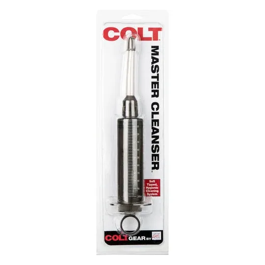 Seringue nettoyante vibrante CALEXOTICS COLT fumée, embout flexible 100 ml pour hygiène intime