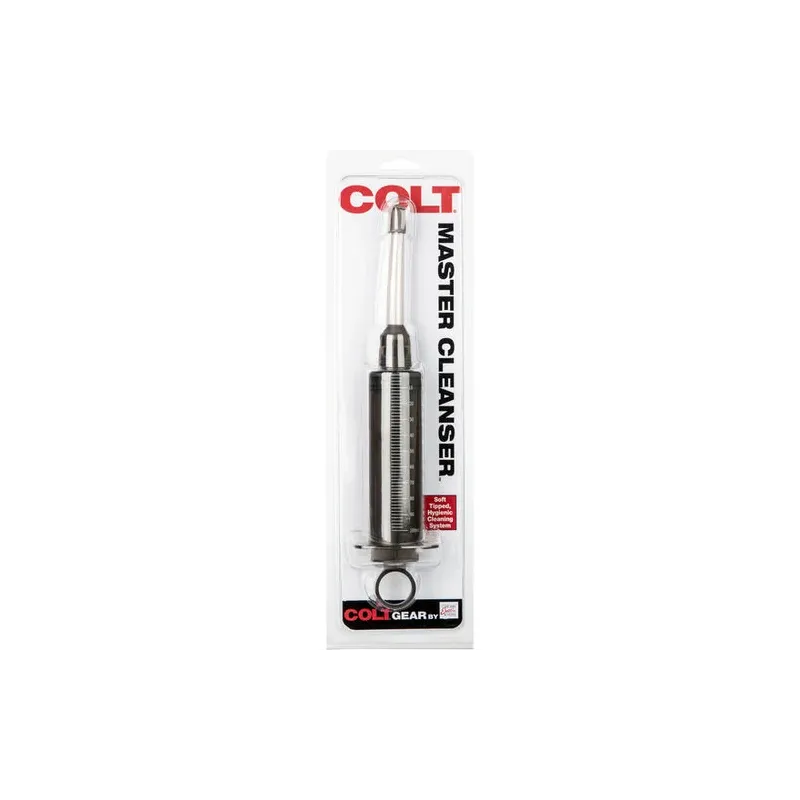 Seringue nettoyante vibrante CALEXOTICS COLT fumée, embout flexible 100 ml pour hygiène intime