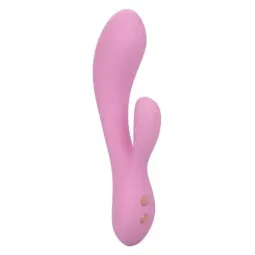 Calexotics Contour Zoie rose double masseur flexible en silicone liquide étanche
