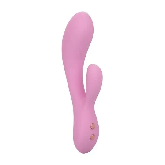 Calexotics Contour Zoie rose double masseur flexible en silicone liquide étanche