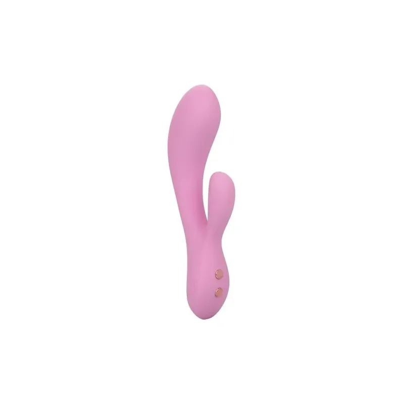 Calexotics Contour Zoie rose double masseur flexible en silicone liquide étanche