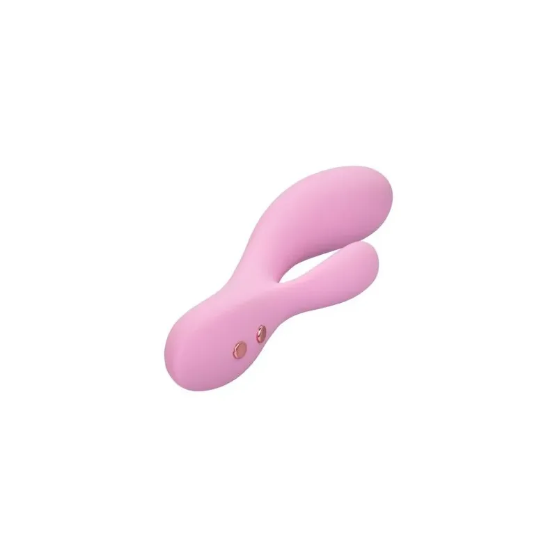 Calexotics Contour Zoie rose double masseur flexible en silicone liquide étanche