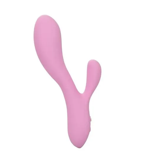 Calexotics Contour Zoie rose double masseur flexible en silicone liquide étanche