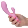 Calexotics Contour Zoie rose double masseur flexible en silicone liquide étanche