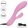 Calexotics Contour Zoie rose double masseur flexible en silicone liquide étanche