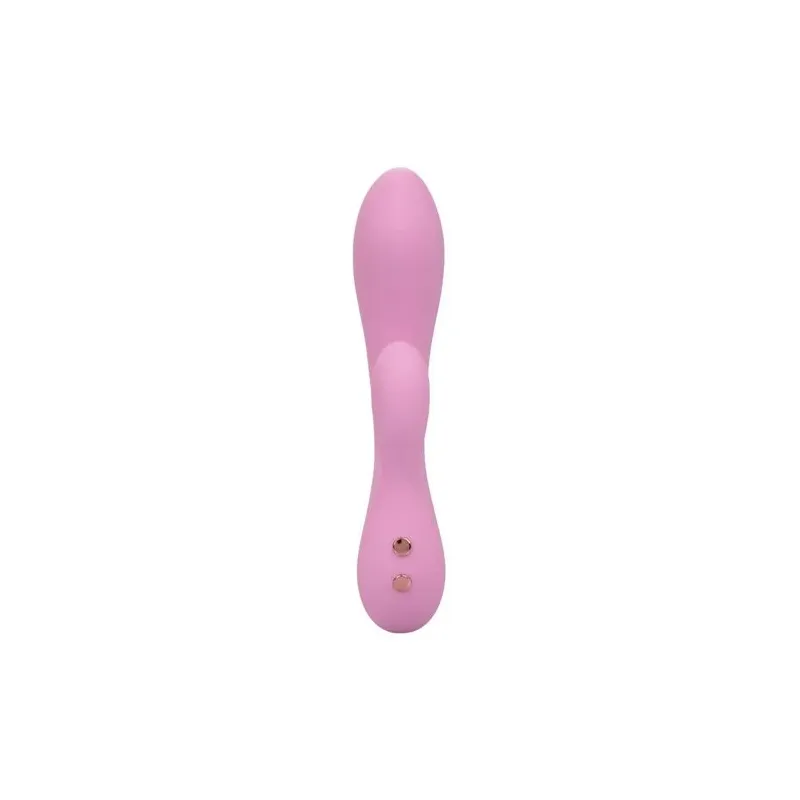 Calexotics Contour Zoie rose double masseur flexible en silicone liquide étanche