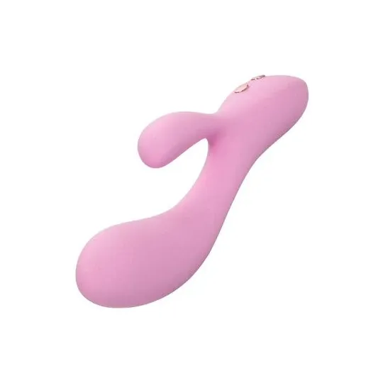 Calexotics Contour Zoie rose double masseur flexible en silicone liquide étanche