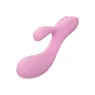 Calexotics Contour Zoie rose double masseur flexible en silicone liquide étanche