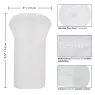 Masturbador transparente CALEXOTICS de material Pure Skin con cavidad texturizada y succión para estimulación masculina