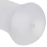 Masturbador transparente CALEXOTICS de material Pure Skin con cavidad texturizada y succión para estimulación masculina