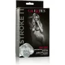 Textured masturbator Stroke It by Calexotics, skin-tone color, inner textures, closed end for realistic suction.