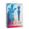 Kit vibrateur wand CALEXOTICS bleu avec manche flexible, 10 vitesses, étanche silicone pour massage intime