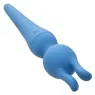 Kit vibrateur wand CALEXOTICS bleu avec manche flexible, 10 vitesses, étanche silicone pour massage intime
