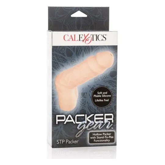 Calexotics Debout Pour Pee Packer, packer in silicone realistico color carne, estensione discreta.