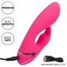 Wiederaufladbarer Kaninchenvibrator CALEXOTICS aus Silikon in Fuchsia – doppelte Stimulation