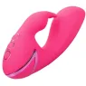 Vibratore coniglio ricaricabile CALEXOTICS in silicone fucsia – doppia stimolazione interna ed esterna