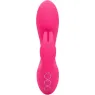 Rechargeable rabbit vibrator CALEXOTICS in fuchsia silicone – dual internal and external stimulation