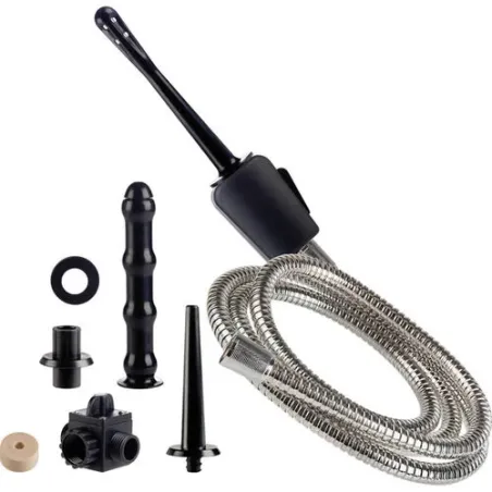 Doccia da viaggio CALEXOTICS con tubo flessibile senza nichel, adattatore universale e tre accessori