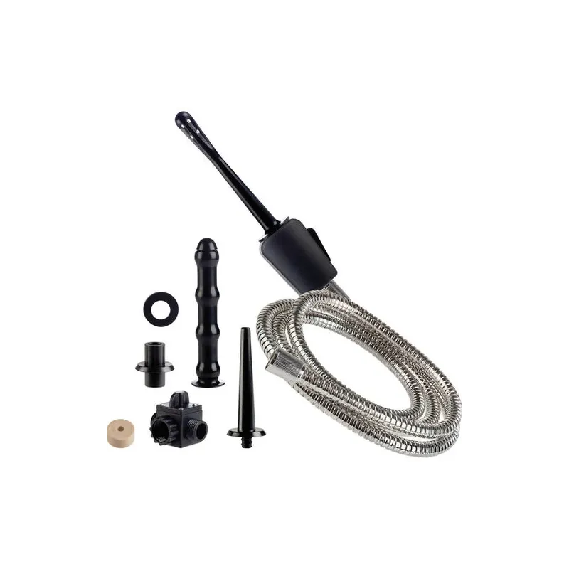 Doccia da viaggio CALEXOTICS con tubo flessibile senza nichel, adattatore universale e tre accessori