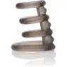 Smooth triple penis ring CALEXOTICS Dr J Support Master, stretchable TPR with scrotum support